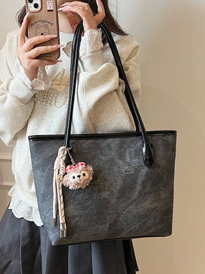 Sac fourre-tout grande capacité à motif color-block en relief