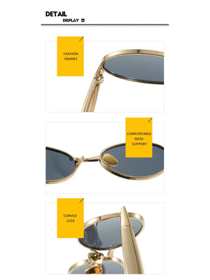 Small Oval-shaped Sunglasses
