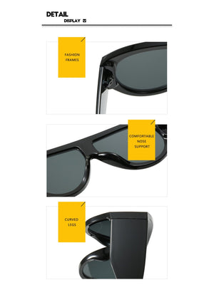 Large-framed Leopard-print Aviary-shaped Sunglasses