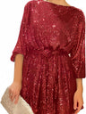 Basic Sequins Bandage Party Short Dress