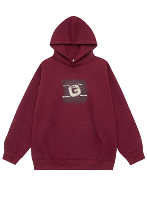 Letter Print Hooded Sweatshirts&Hoodies