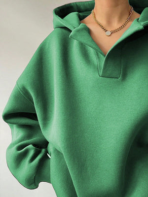Liber Autumn Women's Hooded Solid Color Sweatshirts&Hoodies