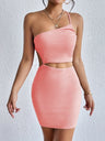 Strappy Backpack Hip-Exposing Faux Two-Piece Suspender Mini&Short Dresses