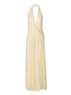 V-neck Halter Irregular Parties Maxi Dresses