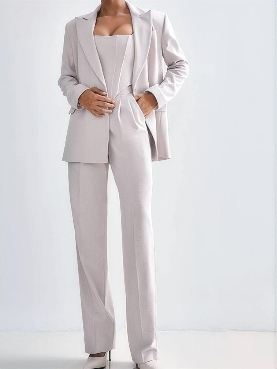 Women's Suit Jacket, Overcoat, Trousers Multi-piece Sets