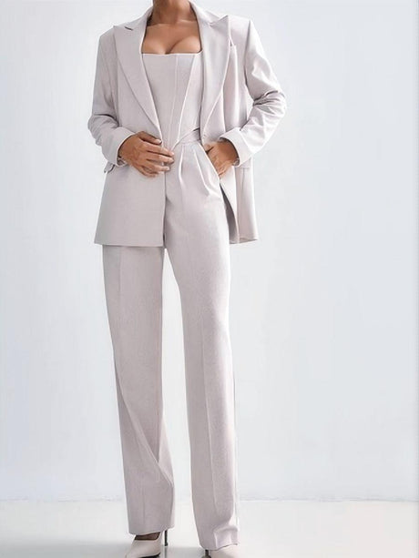 Women's Suit Jacket, Overcoat, Trousers Multi-piece Sets