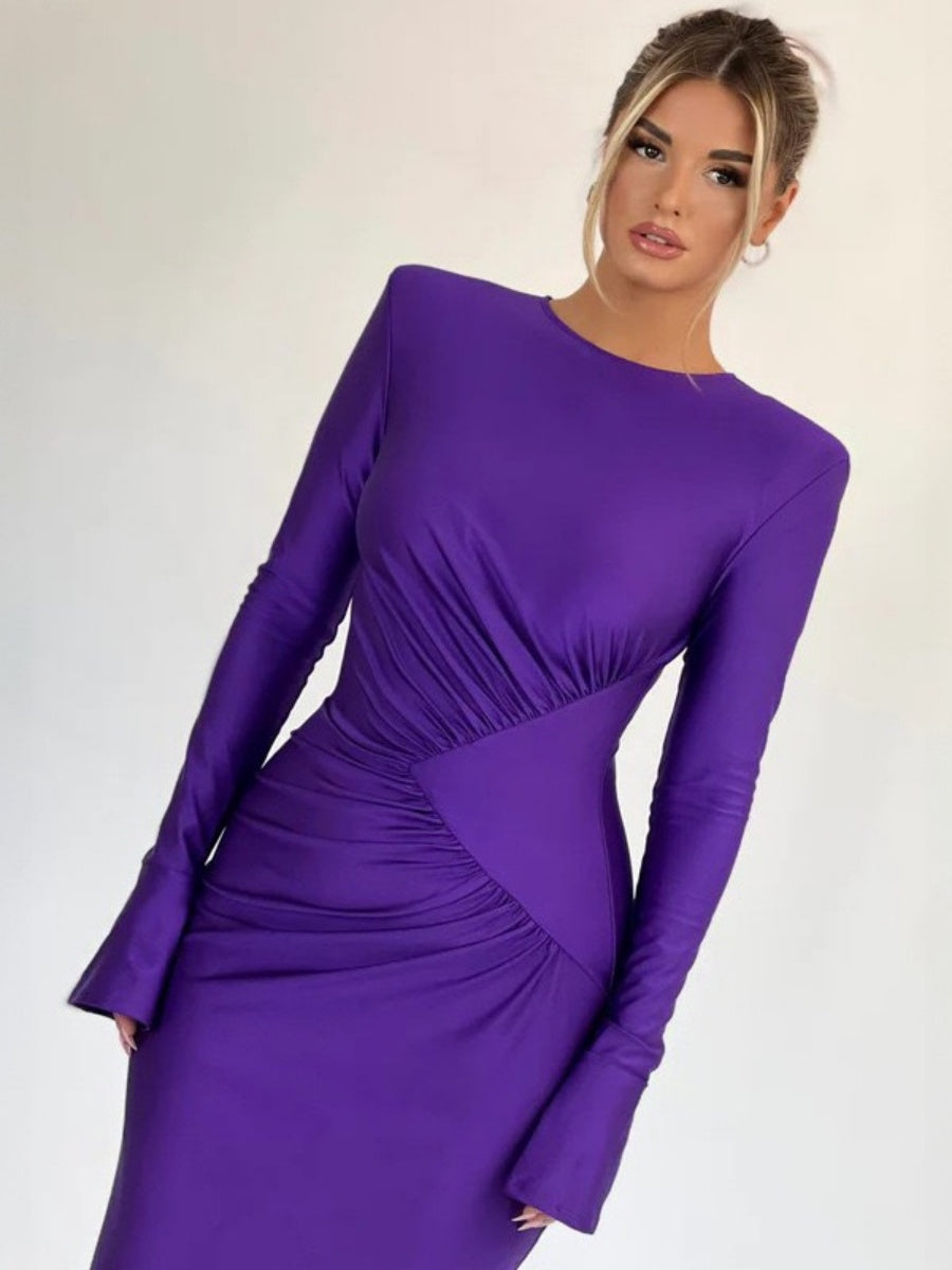 Liber Autumn Women's Pleated Maxi Dresses
