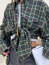 Plaid Oversize Coat Shirts