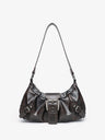 Stylish And Edgy Motorcycle Studded Shoulder Bag