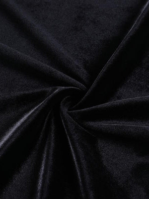 Halloween Lace Velvet Long Sleeve Midi Dresses