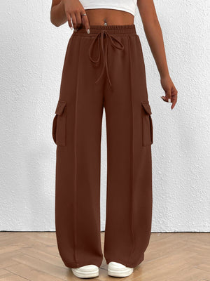Loose-fitting Wide-leg Casual Trousers