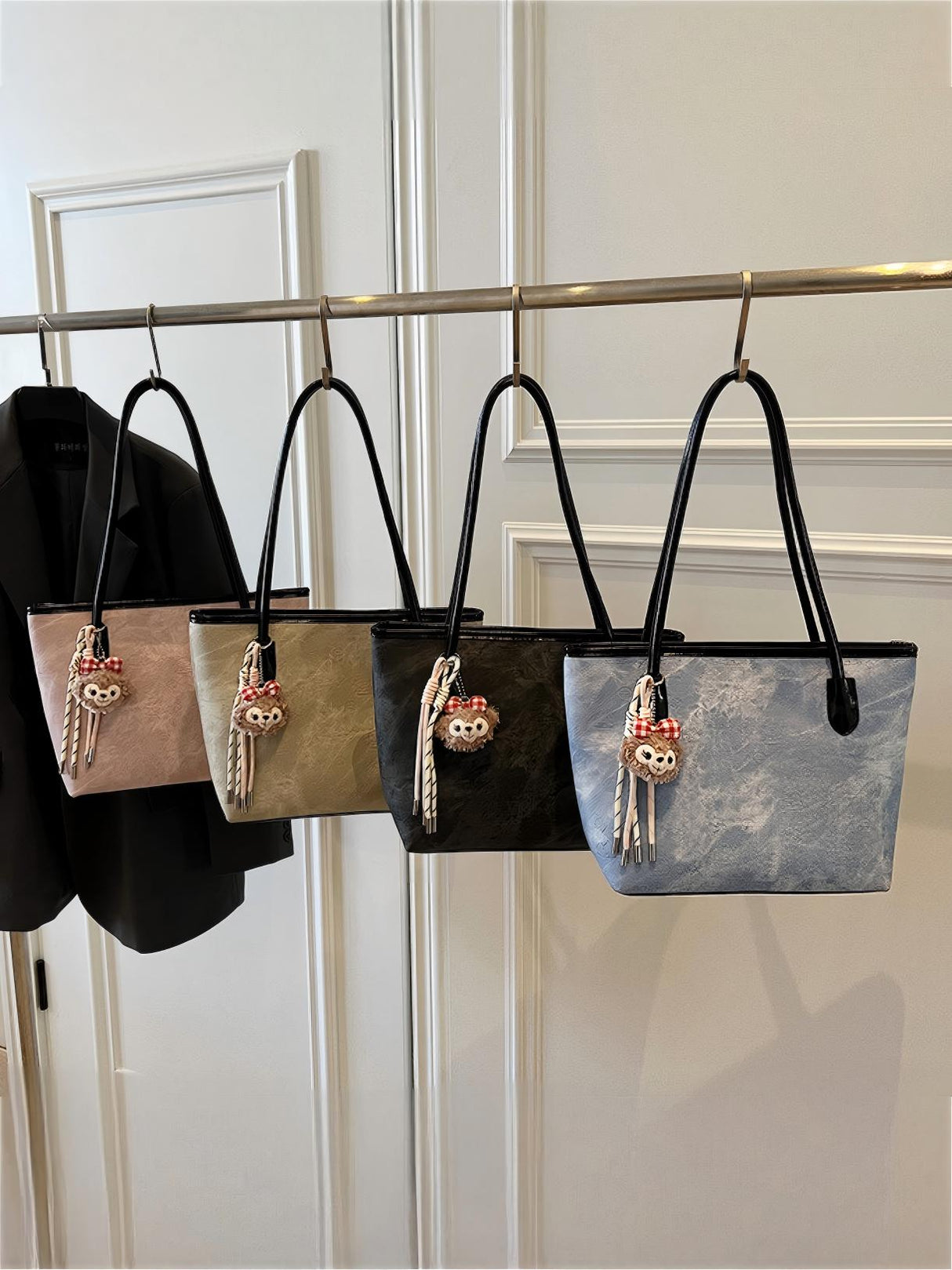 Sac fourre-tout grande capacité à motif color-block en relief