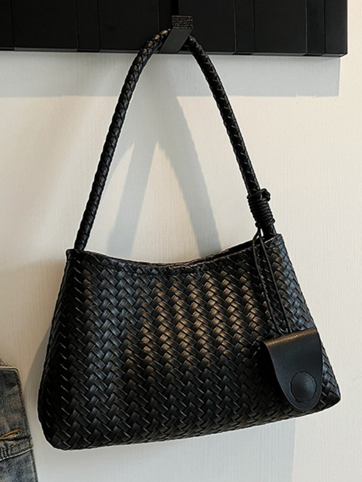 Woven Embossed Handbag