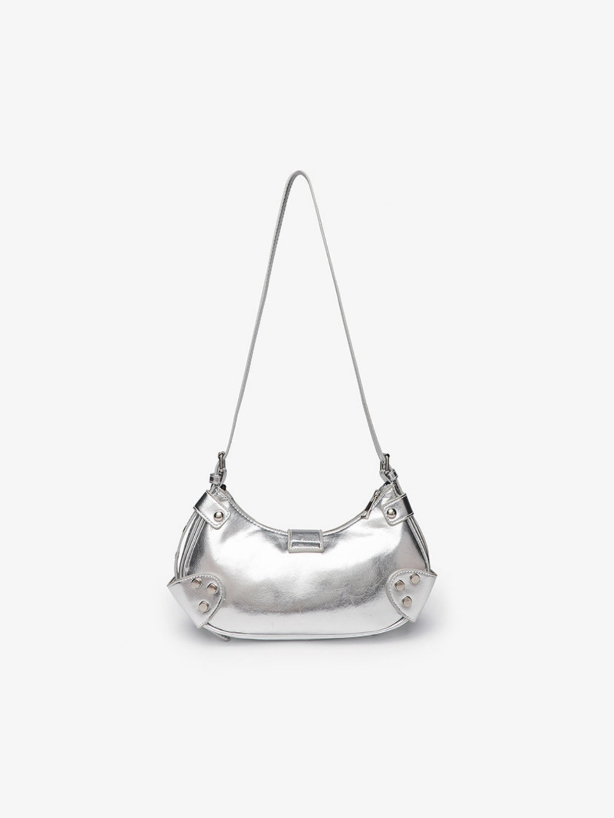Stylish And Edgy Motorcycle Studded Shoulder Bag