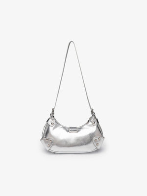 Stylish And Edgy Motorcycle Studded Shoulder Bag