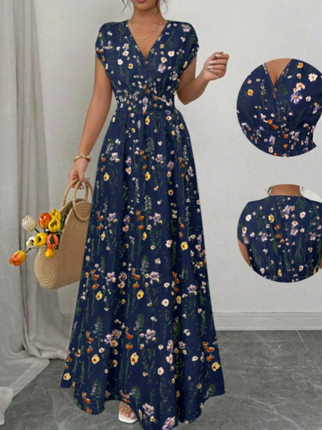 Hit Flowers Plants And Flowers Maxi Dresses