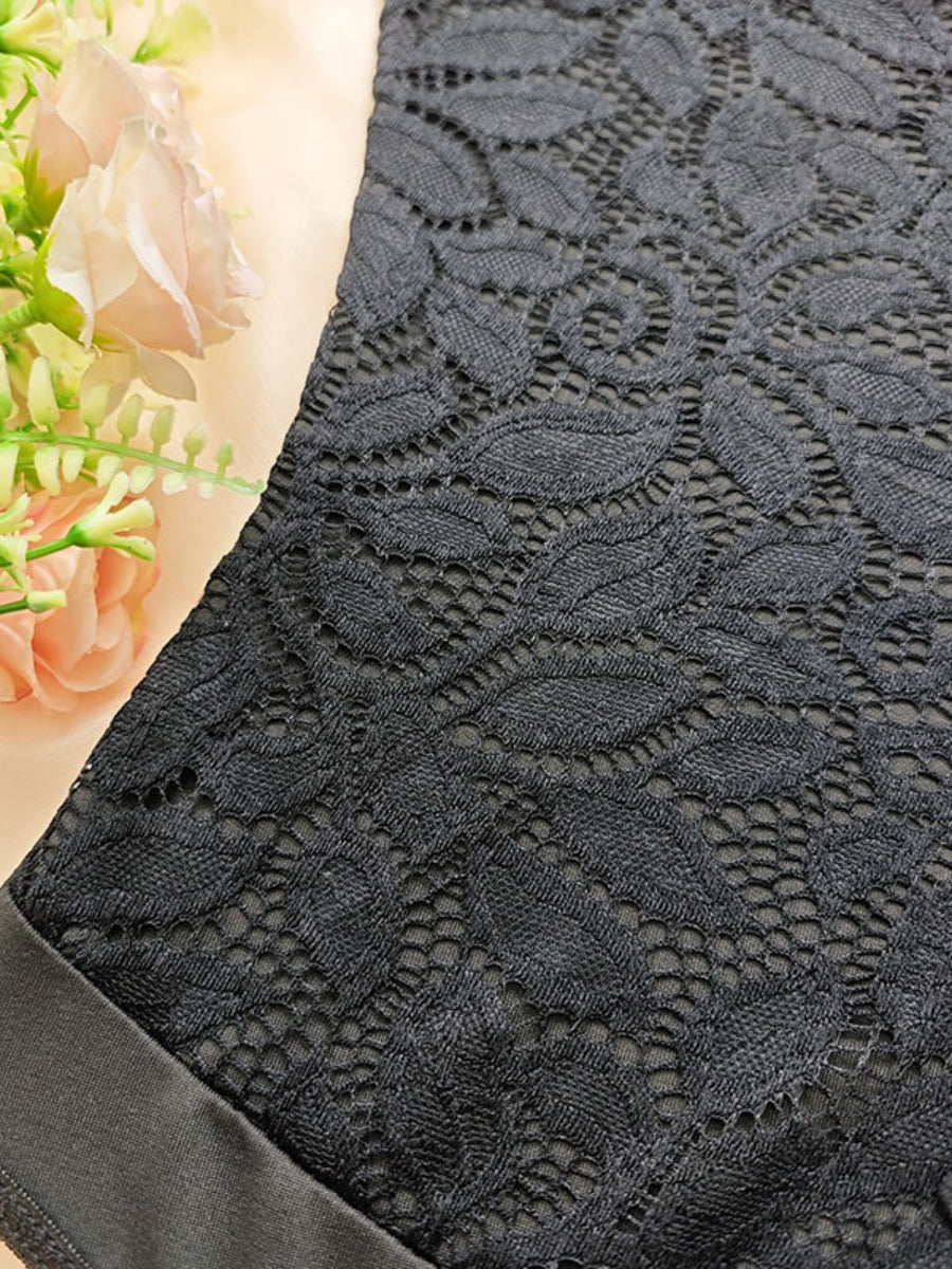 Lace Trim Hollow Bodysuits