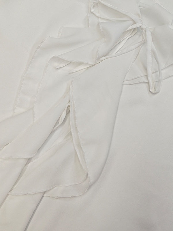 Liber Spring Women's Ruffle Chiffon shirt