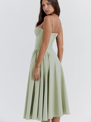 Camisoles Big Swing Solid Color Midi Dresses