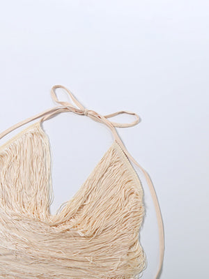 Tassel V-neck Halter Hip-hugging Mini&Short Dresses