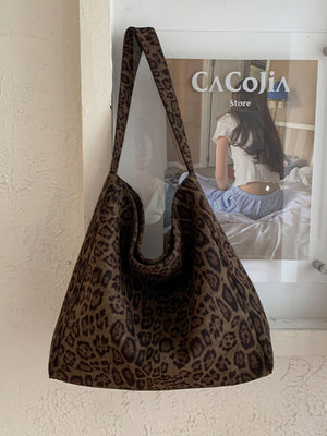 Leopard Print Large Capacity Shoulder Bag