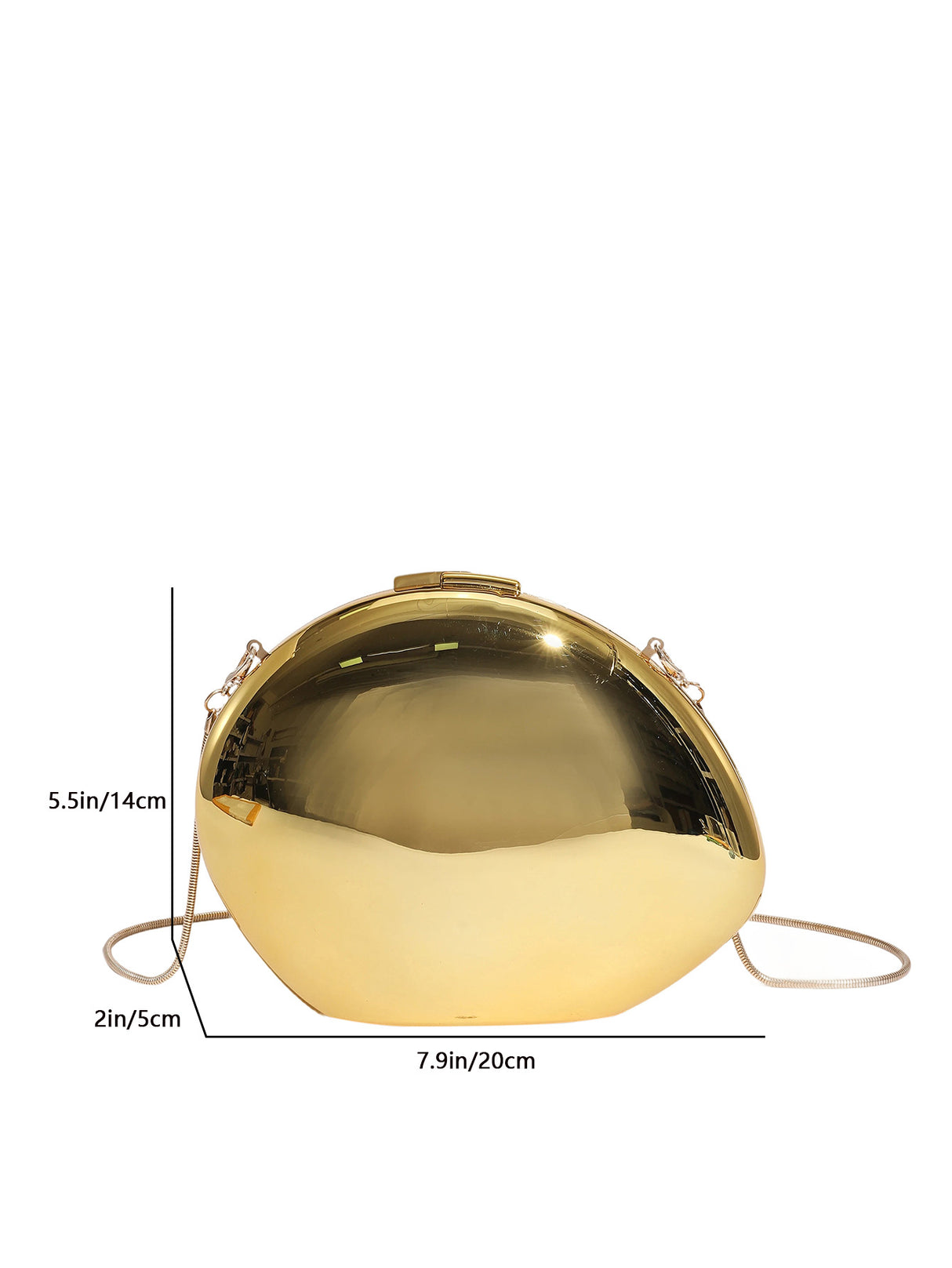Mirrored Acrylic Evening Fashion Shoulder/Crossbody Bag