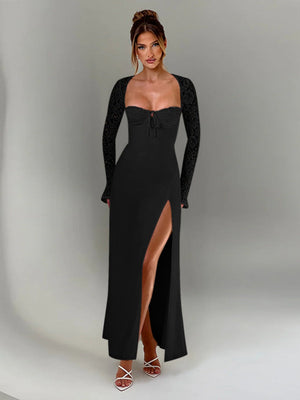 Liber Autumn Women's Slit Maxi Dresses