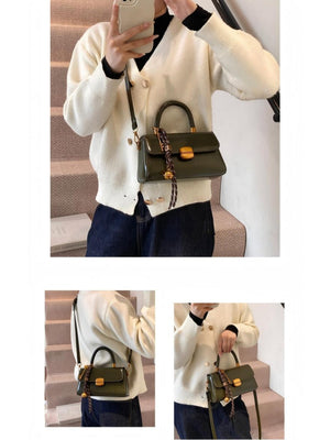 Retro-style Buckle Versatile Handbag