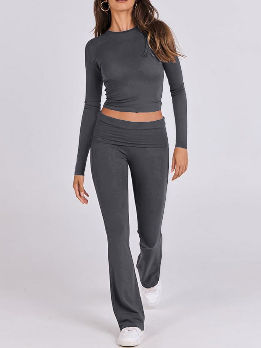 7 Color Round Neck 2-piece Sets
