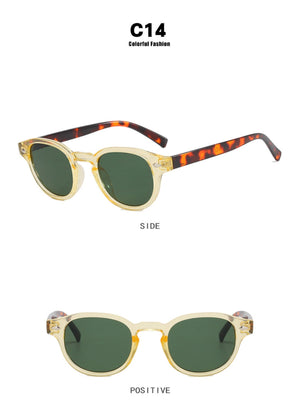 Riveted Arrow Small Frame Oval Sunglasses