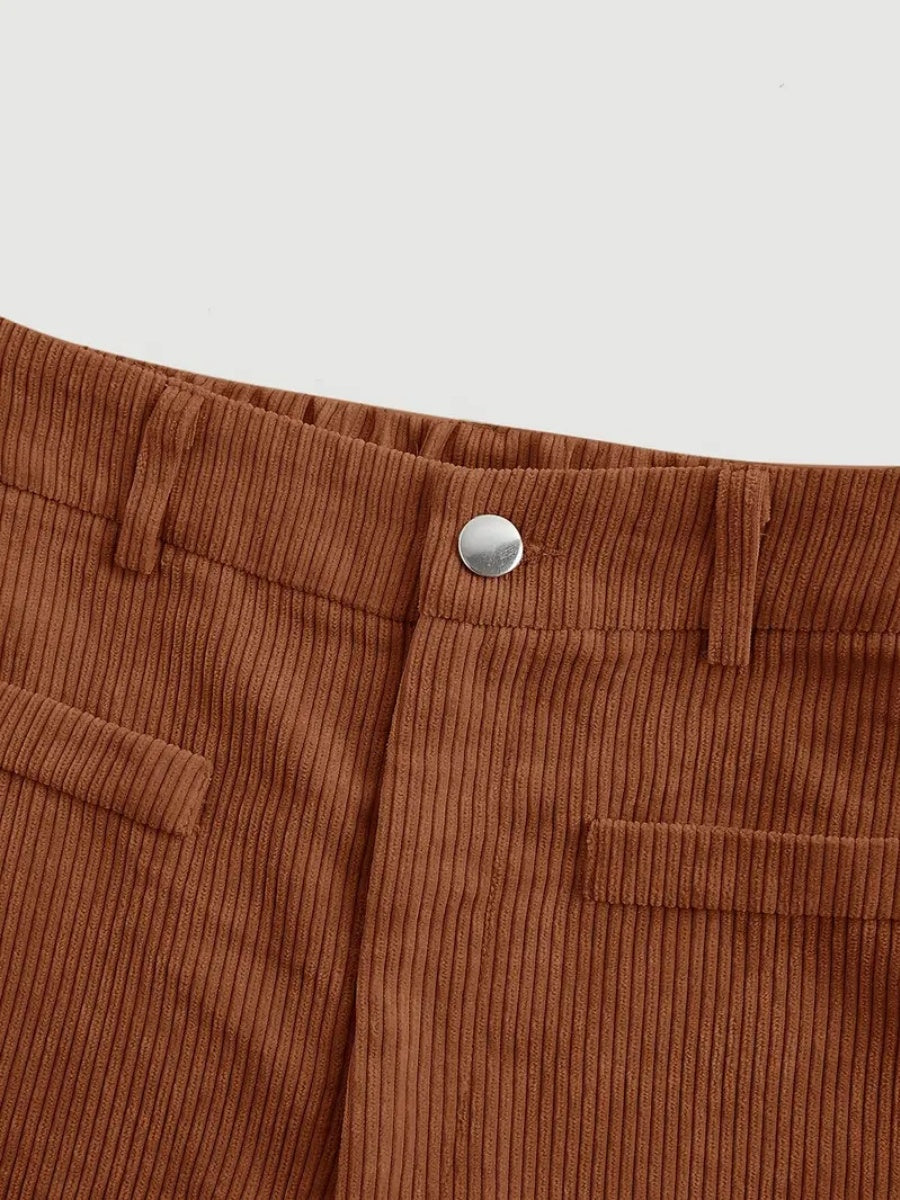 High Waist Loose Slimming Solid Color Wide Leg Pants