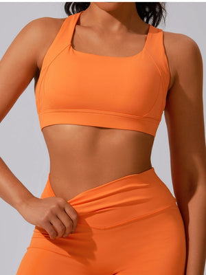 Tight Fit Yoga Sports Quick-drying Three-piece Gym Outfit
