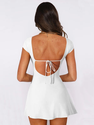 Backless Bandage Mini&Short Dresses