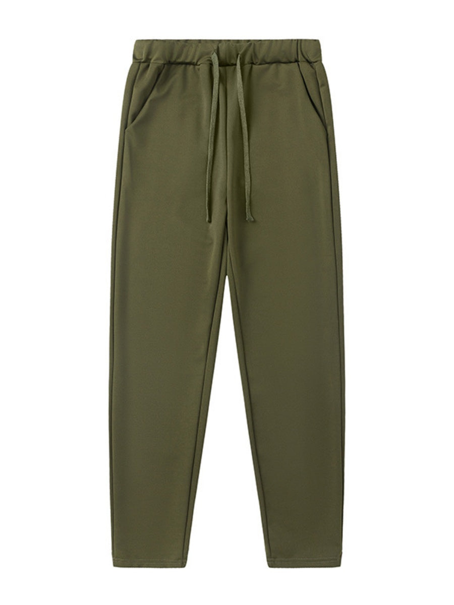 Off-the-shoulder Letter Print Pocket Casual Long-sleeved Shirt Sweatshirts&Hoodies 2-piece Sets