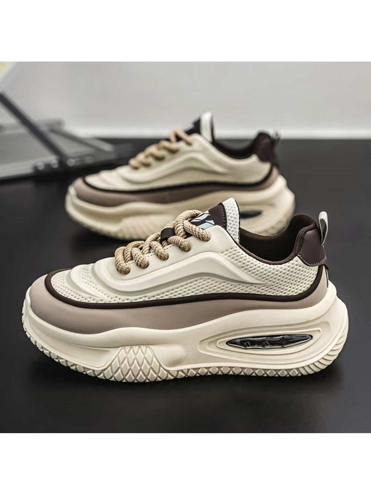 Liber Four Seasons Colorblock Thick-soled Men's Casual Sports Shoes