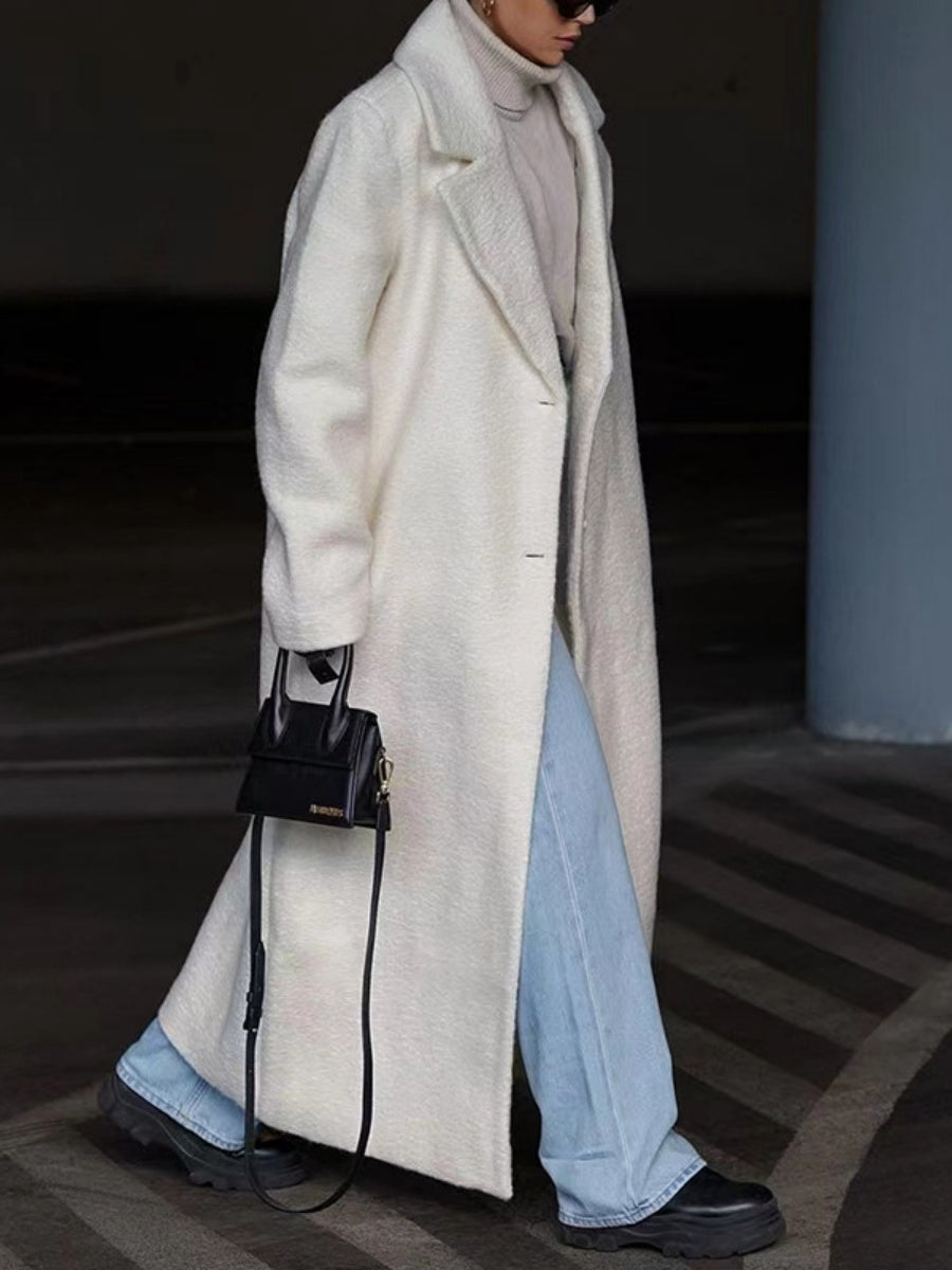 Keep Warm Long Sleeves With Lapel Plush Coats