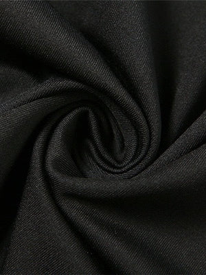 Backless Long sleeve Black Mini&Short Dresses