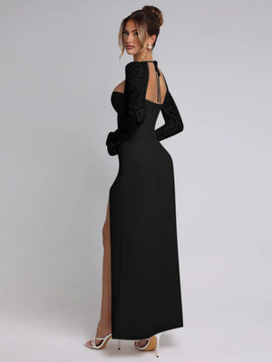 Liber Autumn Women's Slit Maxi Dresses