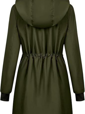 Mid-length Lightweight Raincoat Water Proof Mountain Climbing Outdoor Windproof Detachable Hood Trench Coats