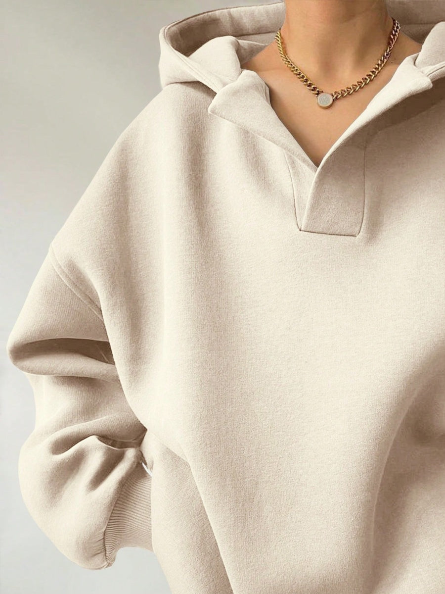 Liber Autumn Women's Hooded Solid Color Sweatshirts&Hoodies