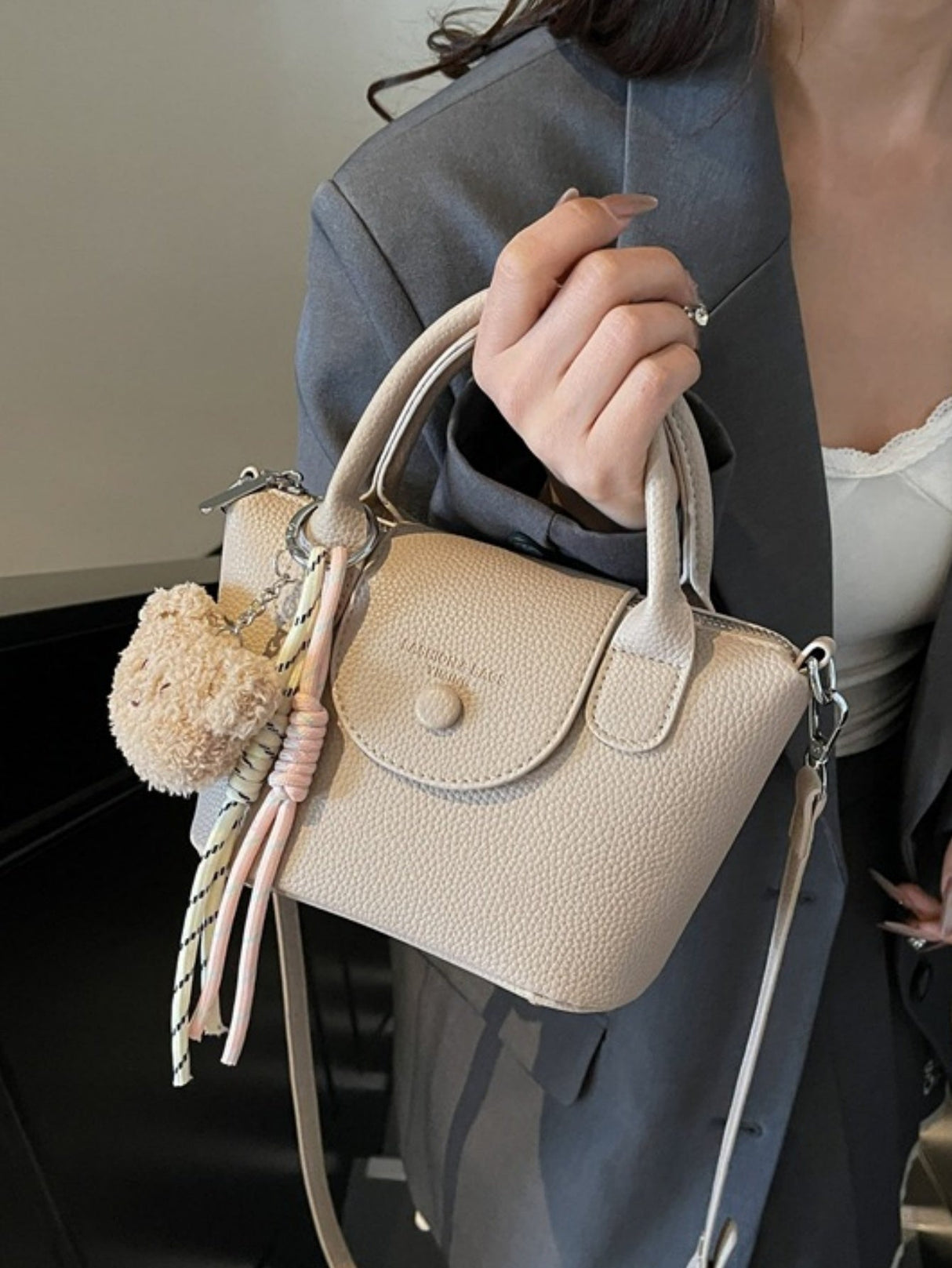 Lychee-patterned Crossbody Bag