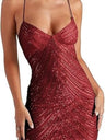 Sequins Backless Sexy Camisoles Formal Dress Mini&Short Dresses
