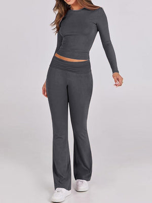 7 Color Round Neck 2-piece Sets