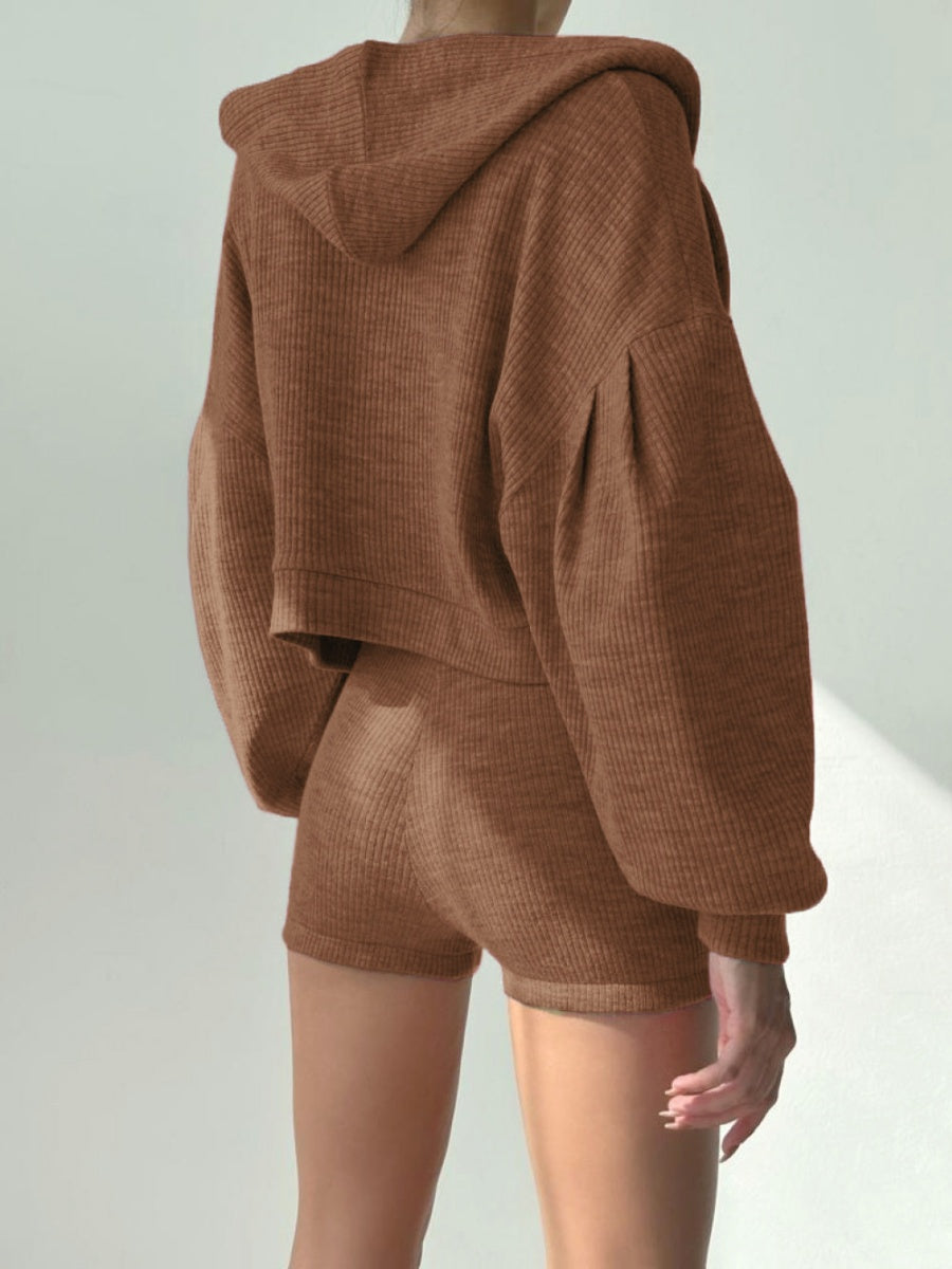 Coat Tank Tops Cropped Sports Zipper Solid Color 3-piece Sets