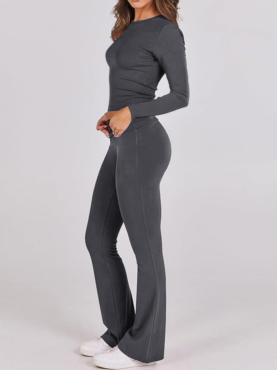 7 Color Round Neck 2-piece Sets