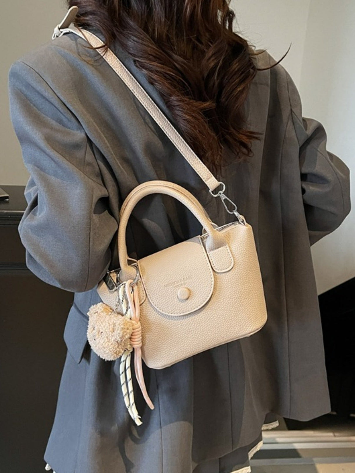 Lychee-patterned Crossbody Bag