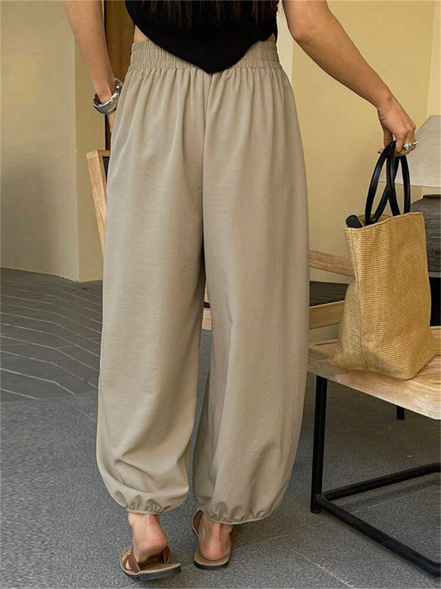 Liber Summer Women's Solid Color Pants