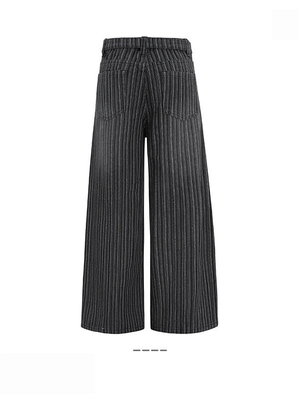 Stripes Leisure Straight Loose Pants