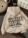Letter Design Print Loose Hoodies
