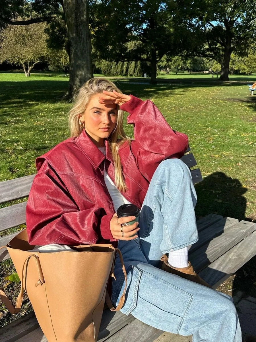 Liber Winter Women's Pocket Solid Color Jackets